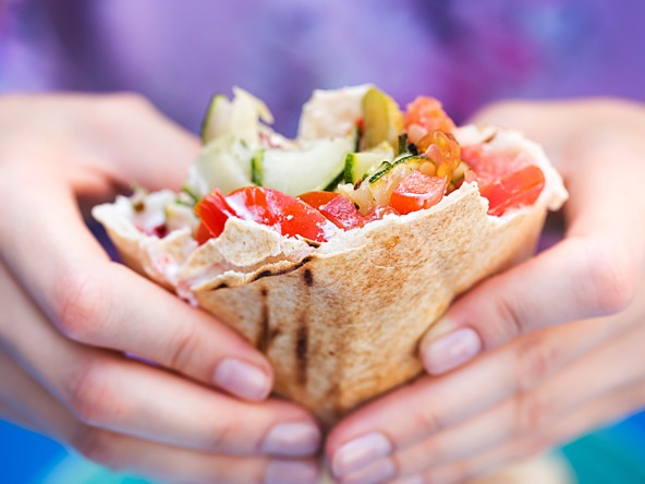 Vegetarian wrap_crop